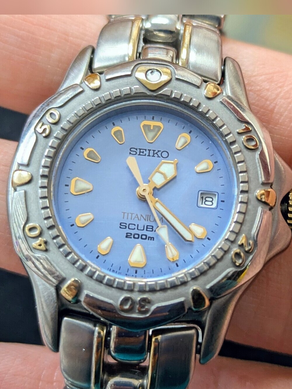 Seiko Scuba 200m Titanium Quartz